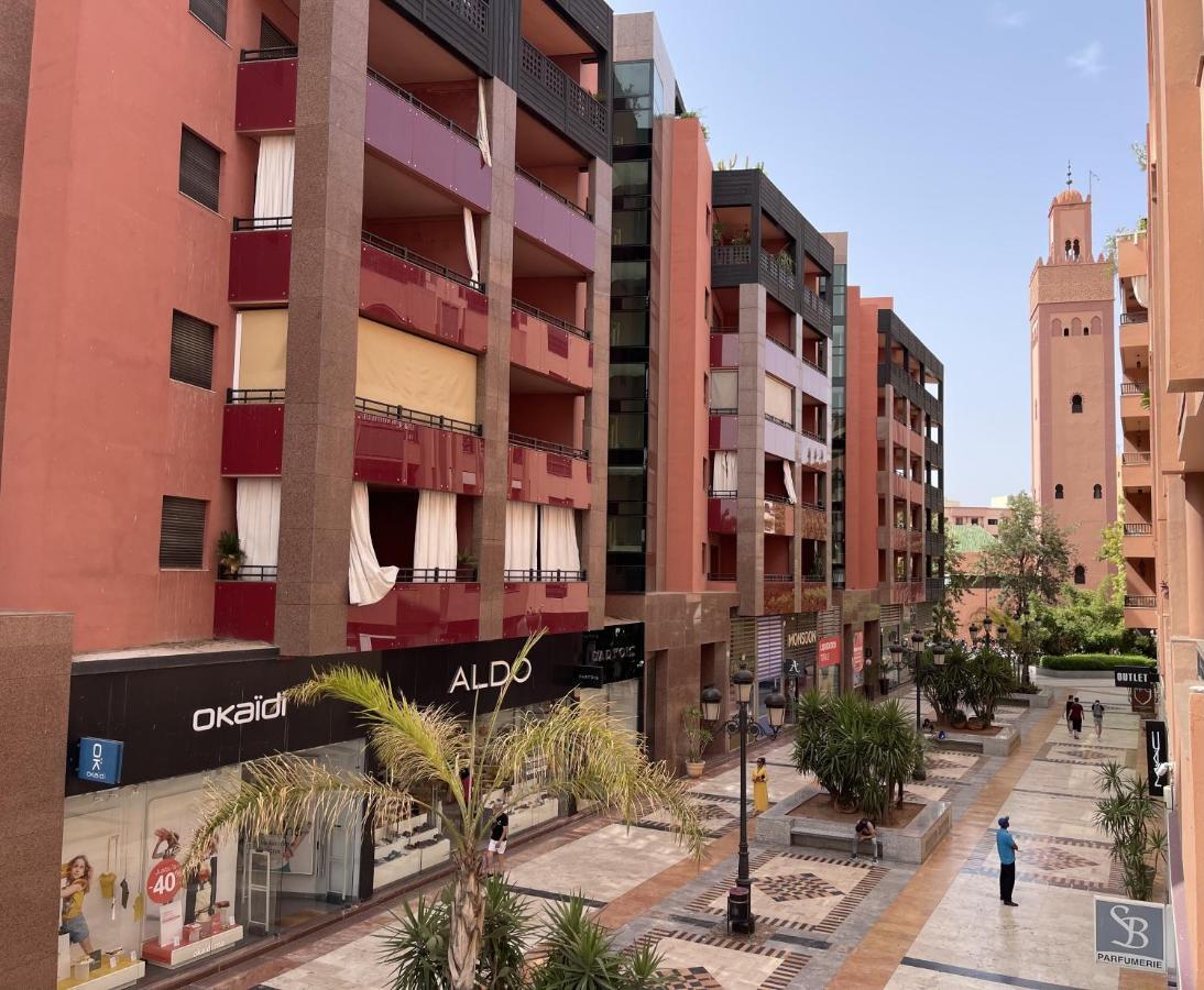 Appartement Haut Standing Gueliz Plaza Avec Vue Marrakesh Exteriör bild