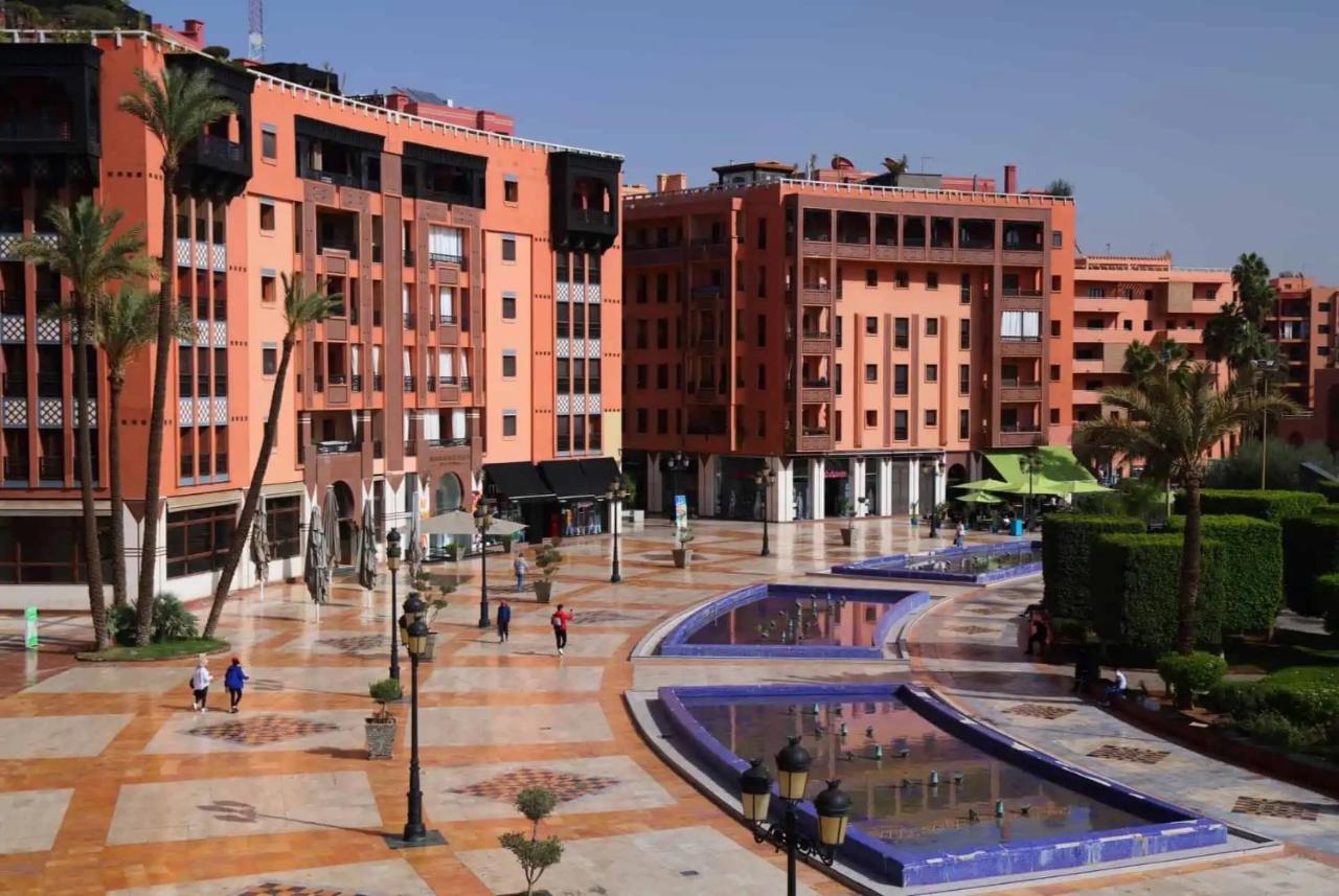 Appartement Haut Standing Gueliz Plaza Avec Vue Marrakesh Exteriör bild
