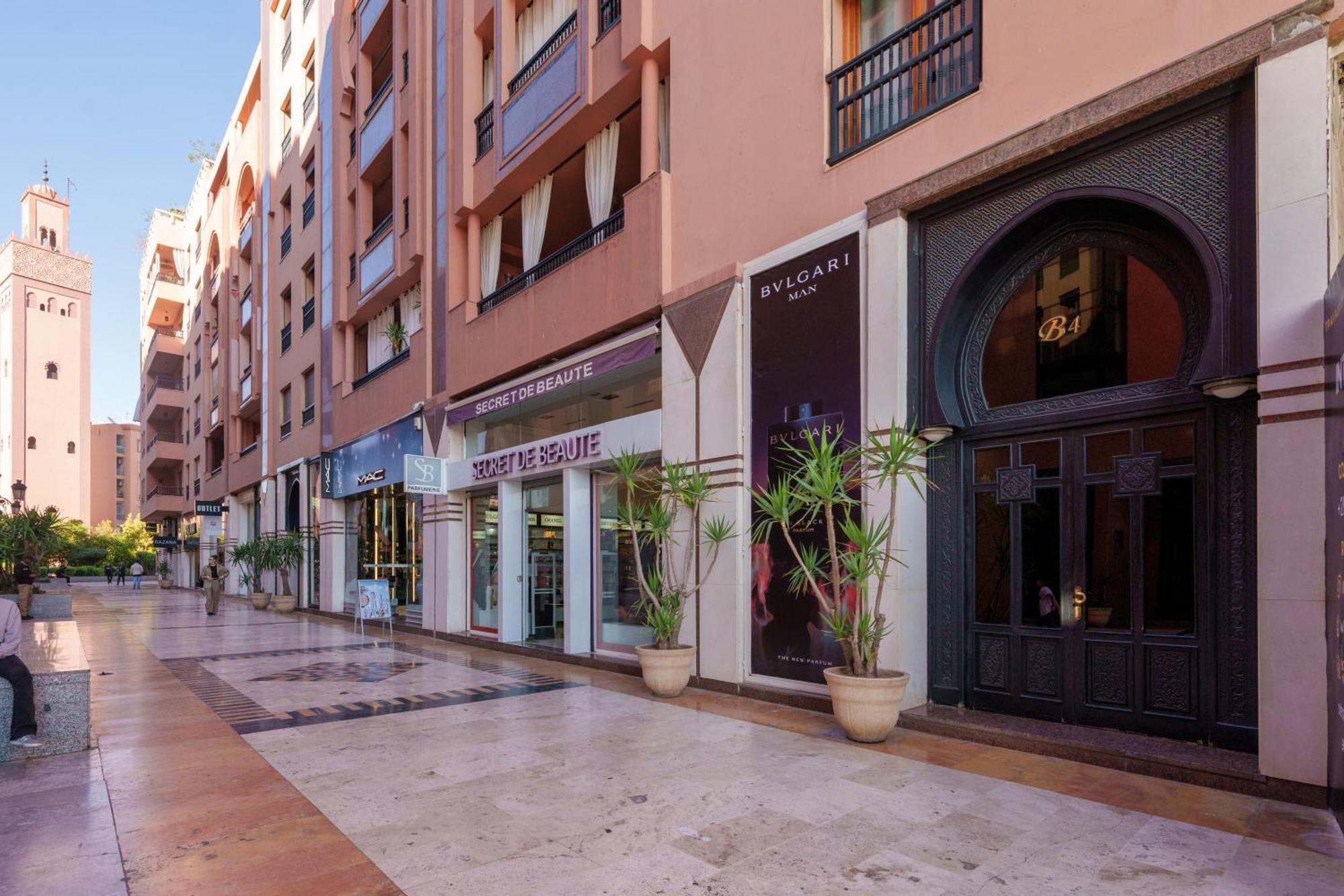 Appartement Haut Standing Gueliz Plaza Avec Vue Marrakesh Exteriör bild