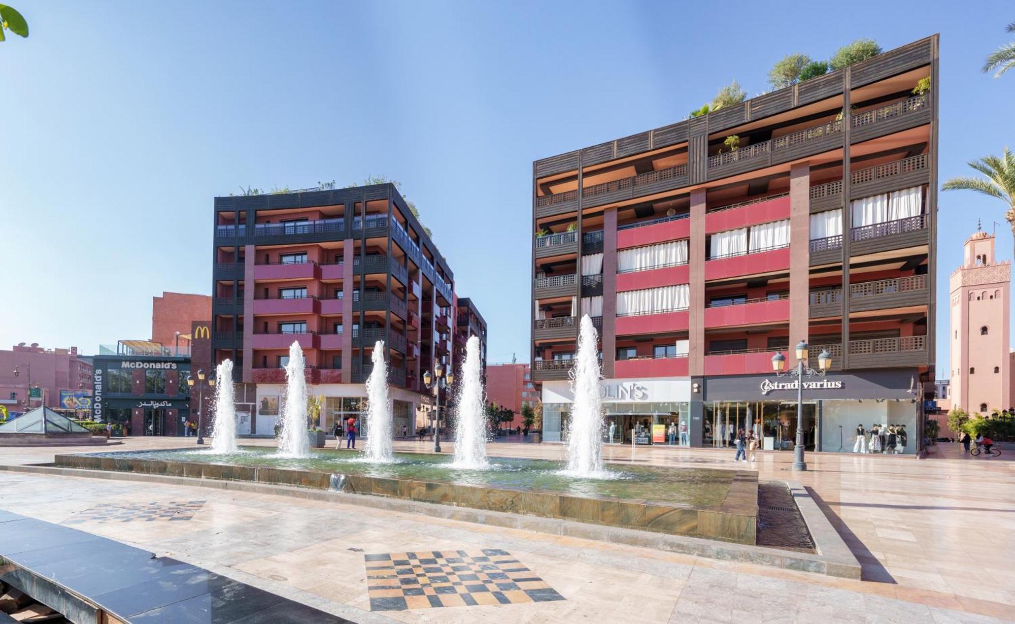 Appartement Haut Standing Gueliz Plaza Avec Vue Marrakesh Exteriör bild