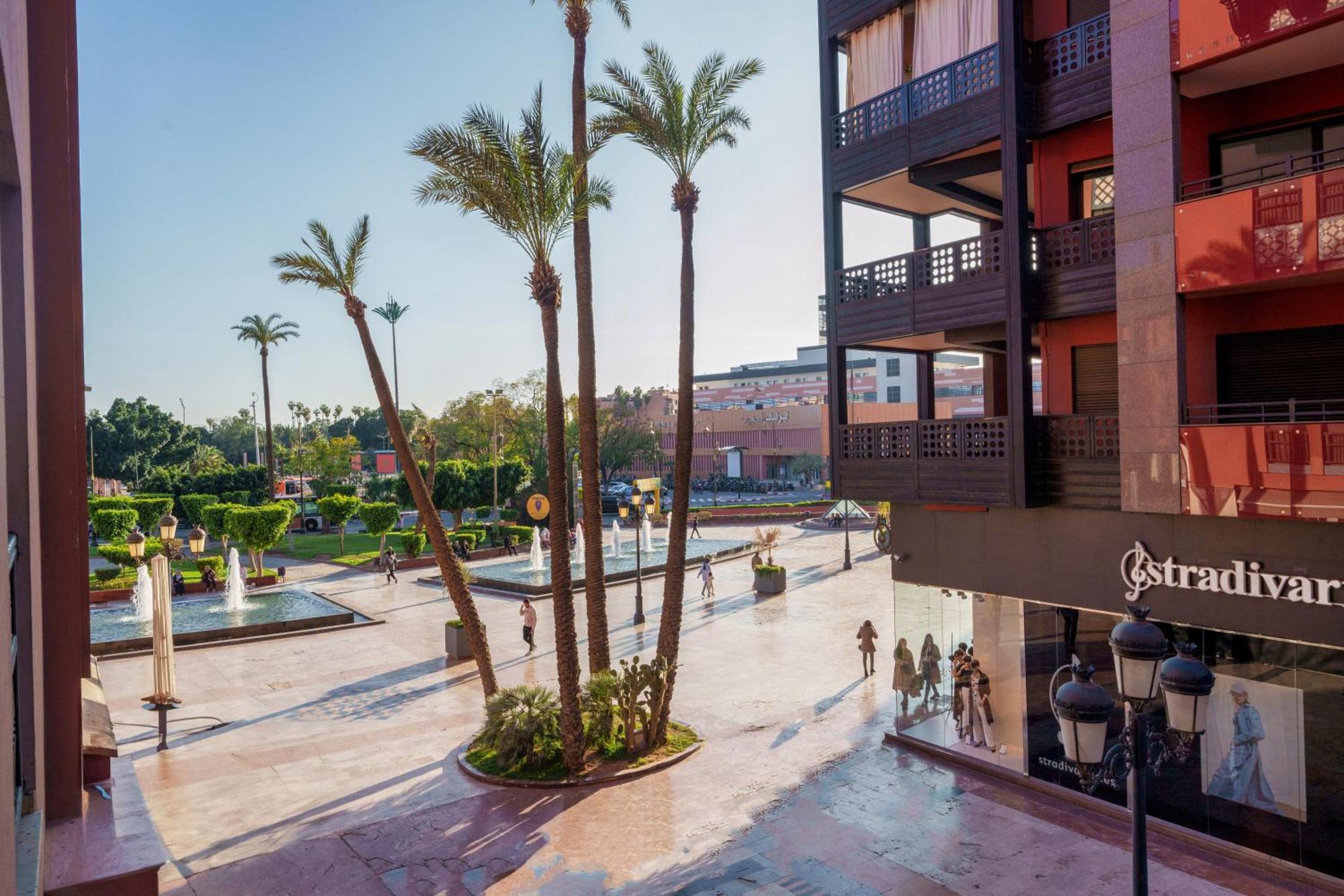 Appartement Haut Standing Gueliz Plaza Avec Vue Marrakesh Exteriör bild